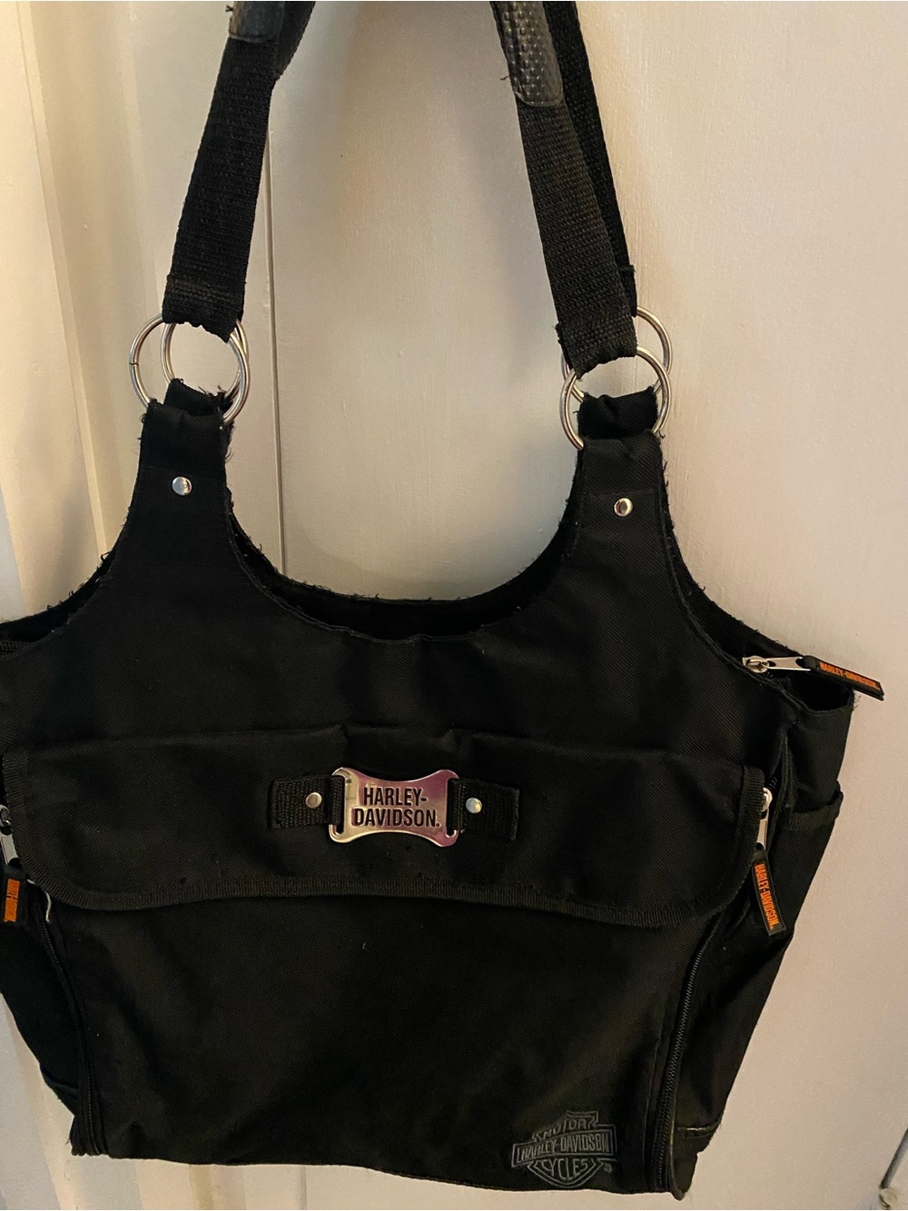 Women’s Harley Davidson Black Shoulder Tote Bag Used
